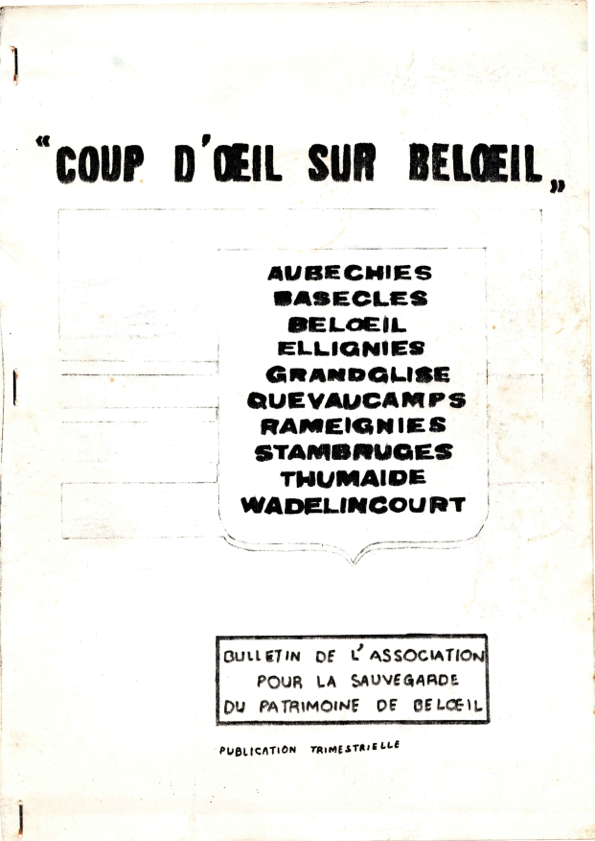 Coup d’oeil sur Beloeil n°1