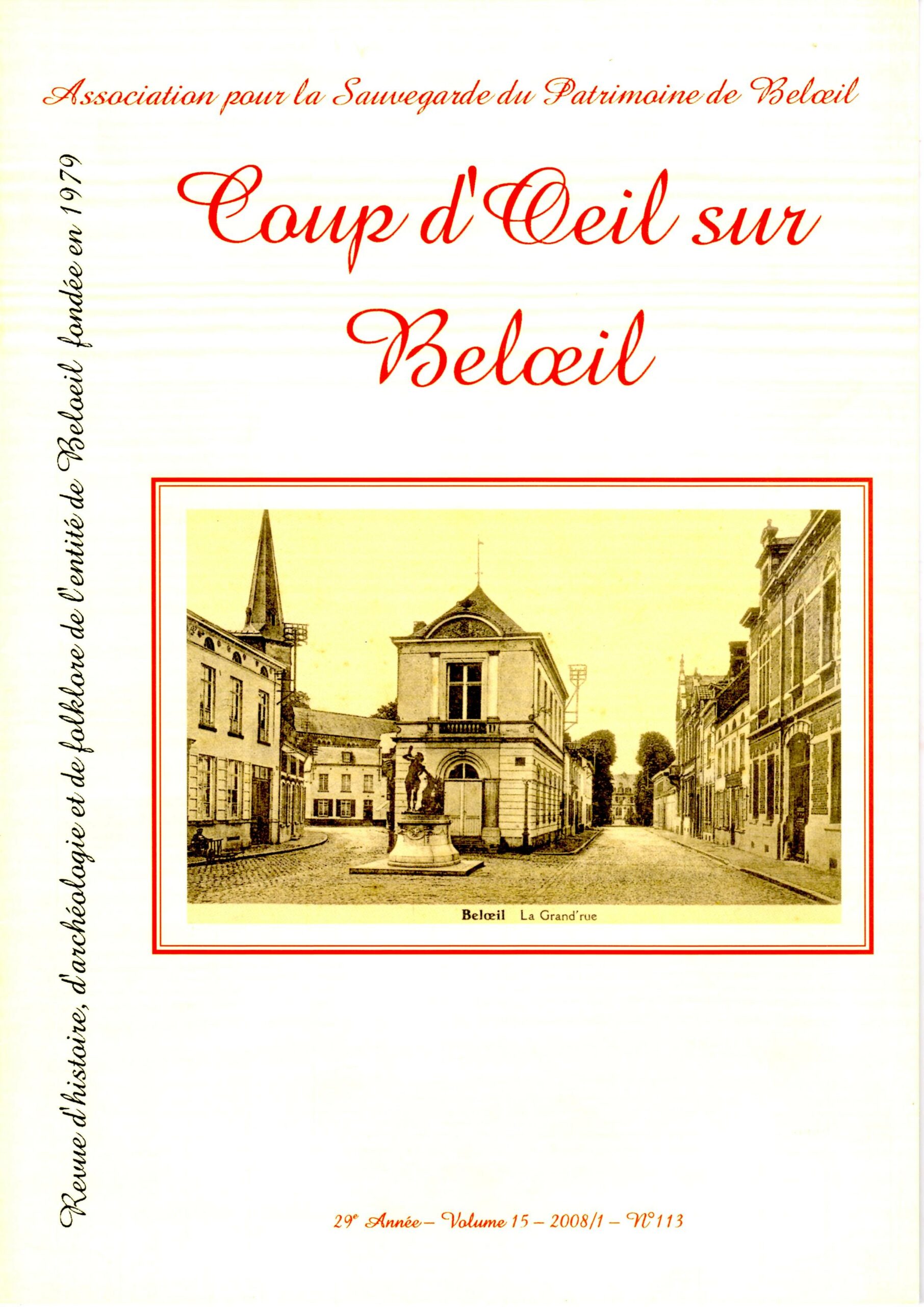 Coup d’oeil sur Beloeil n°113
