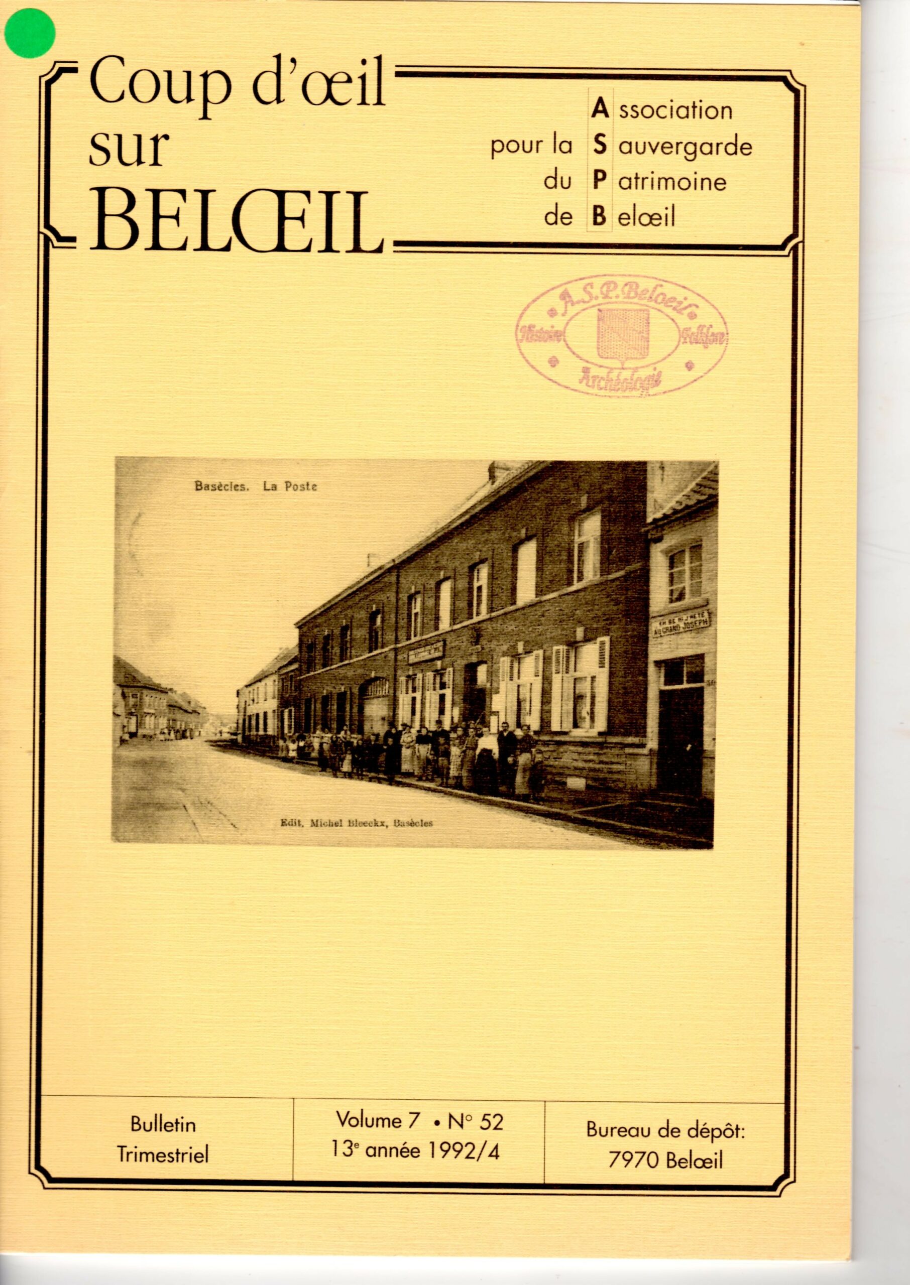 Coup d’oeil sur Beloeil n°52