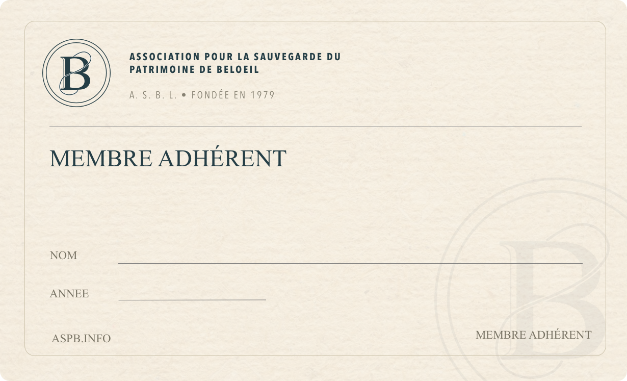 Adhésion à l'association